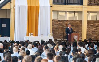 All Saints Catholic College News and Events school in assembly